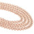 Round Faceted Glass Beads 4mm- Light Pinkish Orange