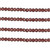 Round Faceted Glass Beads 3mm- Mauve Brown