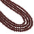 Round Faceted Glass Beads 3mm- Mauve Brown