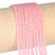 Round Faceted Glass Beads 3mm- Pink