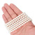 Crystal Glass Pearls 6mm- White