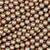 Crystal Glass Pearls 8mm-Bronze Gold
