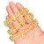 Chip Smooth Gemstone Beads 6x16mm 15 1/2 IN Strand-Heated Lemon Quartz