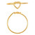 14K Gold Filled Heart Love Knot Ring Size 6