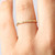 14k Gold Filled Flat Beaded Ring Size 6