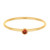 14k Gold Filled Deep Red CZ Stacking Ring Size 5
