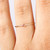 14k Gold Filled Red CZ Stacking Ring Size 6
