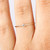 14k Gold Filled Clear CZ Stacking Ring Size 6