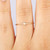 14k Gold Filled White Bello Opal Stacking Ring Size 6