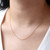 14K Gold Filled 22” Adjustable 1mm Bead Chain Necklace