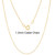 4K Gold Filled 18” 1.3mm Cable Chain Necklace