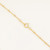 14K Gold Filled 16” Curb Chain w/Bead Necklace