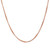 Sterling Silver 22” 1mm Rose Gold Plated Box Chain