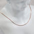 Sterling Silver 20” 1mm Rose Gold Plated Box Chain
