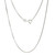 Sterling Silver 30” 1mm Rhodium Plated Box Chain Necklace
