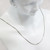 Sterling Silver 16” 1mm Rhodium Plated Box Chain Necklace