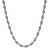 Sterling Silver 16” 3.5mm Two-Tone Twisted Magic Necklace