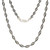 Sterling Silver 16” 3.5mm Two-Tone Twisted Magic Necklace