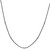 Sterling Silver 18” 1mm Two-Tone Snake w/Bead Necklace