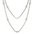 Sterling Silver 16” Two-Tone Snake Chain w/Bead Necklace
