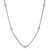 Sterling Silver 20” Two-Tone Snake Chain w/Bead Necklace