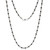 Sterling Silver 18” 2.5mm Two-Tone Ball Necklace