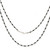 Sterling Silver 16” 2.5mm Two-Tone Ball Necklace