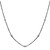 Sterling Silver 20” 1mm Two-Tone Box w/Bead Necklace