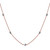 Sterling Silver 18” 1.1mm Rose Gold Plated Snake Chain w/Bead Necklace