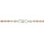 Sterling Silver 18” 2.5mm Rose Gold Plated Two-Tone Ball Necklace