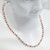 Sterling Silver 18” 2.5mm Rose Gold Plated Two-Tone Ball Necklace