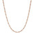 Sterling Silver 16” 2.5mm Rose Gold Plated Two-Tone Ball Necklace