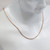 Sterling Silver 18” 1.5mm Rose Gold Plated Two-Tone Ball Necklace
