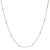 Sterling Silver Box Chain With Bead Necklace
