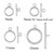 Sterling Silver Thin Toggle Clasp 11mm- 1 Set