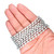 Oval Crystal Glass Pearls 4x6mm- Silver