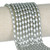 Oval Crystal Glass Pearls 4x6mm- Silver