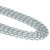 Oval Crystal Glass Pearls 4x6mm- Silver