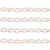 Oval Crystal Glass Pearls 4x6mm- Cream