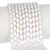 Oval Crystal Glass Pearls 4x6mm- Cream