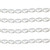 Oval Crystal Glass Pearls 4x6mm- White