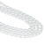 Oval Crystal Glass Pearls 4x6mm- White