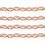 Oval Crystal Glass Pearls 3x5mm- Pale Copper