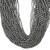 Oval Crystal Glass Pearls 3x5mm- Charcoal Gray