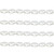 Oval Crystal Glass Pearls 3x5mm- White