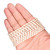 Oval Crystal Glass Pearls 3x5mm-Cream