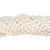Oval Crystal Glass Pearls 3x5mm-Cream