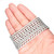 Oval Crystal Glass Pearls 3x5mm- Silver