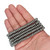Rondelle Crystal Glass Pearls 6mm- Charcoal Gray