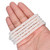 Rondelle Crystal Glass Pearls 6mm-White